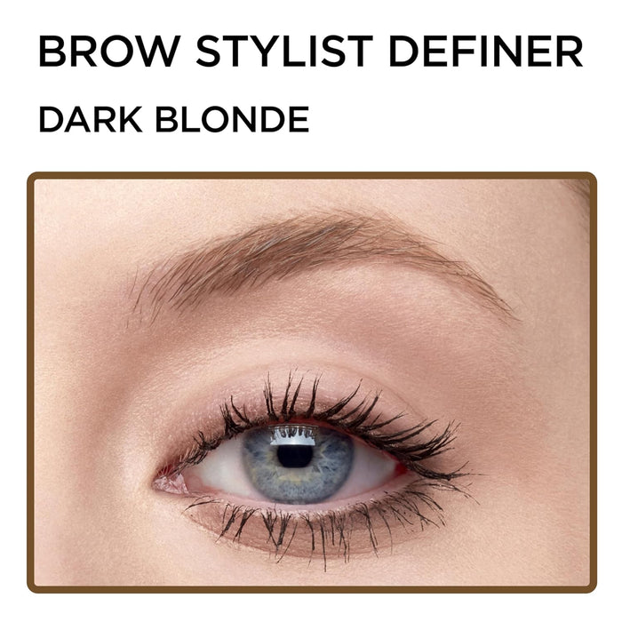 2-PACK L'Oreal Paris Makeup Brow Definer Waterproof Eyebrow Pencil, Ultra-Fine Mechanical Pencil, Draws Tiny Brow Hairs and Fills in Sparse Areas and Gaps, , 0.003 Ounce