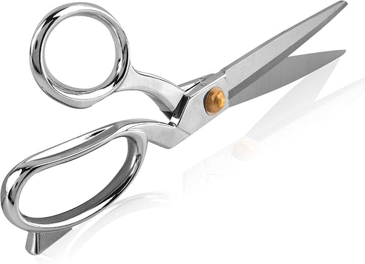eZthings® Heavy Duty 10.5" Scissors For Cutting Fabric, Leather, and Raw Materials (10.5 Inch Silver) - eZthings USA WE SORT ALL THE CRAZIEST GADGETS, GIZMOS, TOYS & TECHNOLOGY, SO YOU DON'T HAVE TO.