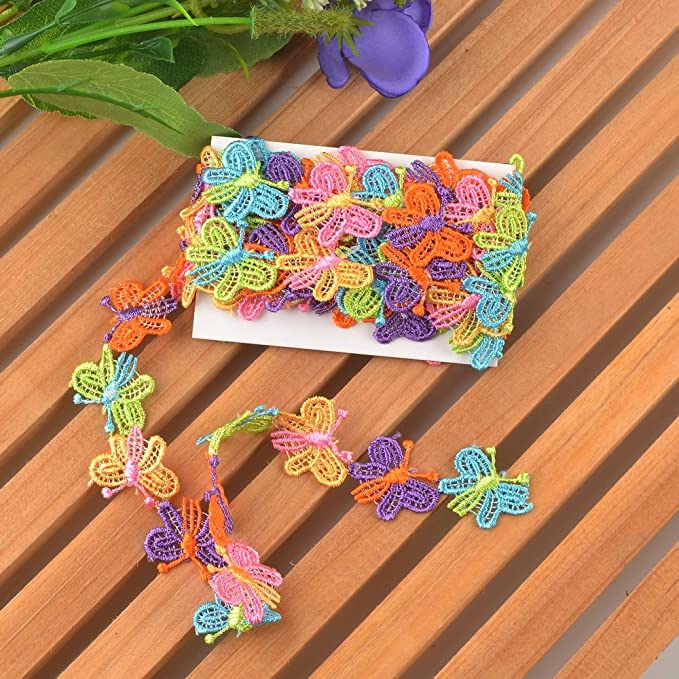 Designer Decorating Lace and Trims for Sewing and Craft Projects (3 Yard, Butterfly) - eZthings USA WE SORT ALL THE CRAZIEST GADGETS, GIZMOS, TOYS & TECHNOLOGY, SO YOU DON'T HAVE TO.