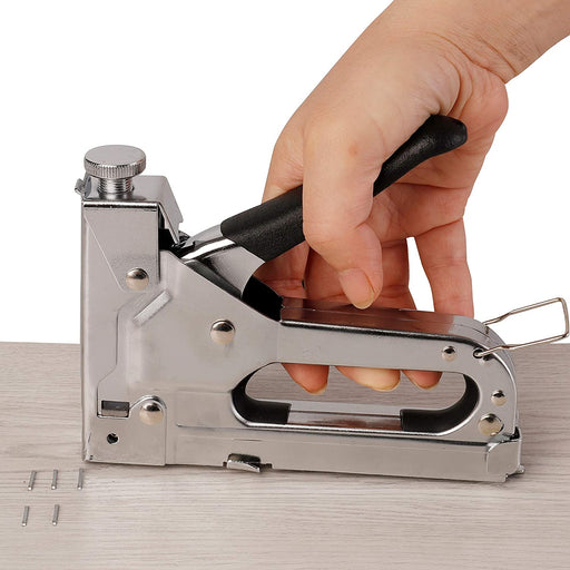 eZthings® Staple Gun Professional Stapler Tool Set - 3 in 1 Heavy Duty kit with 2400 Staples, Nail Steel for Wood Work, Upholstery, Decoration, Carpentry, Furniture, Walls, Roofing (Stapler Gun Kit) - eZthings USA WE SORT ALL THE CRAZIEST GADGETS, GIZMOS, TOYS & TECHNOLOGY, SO YOU DON'T HAVE TO.