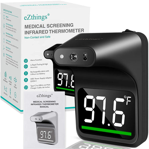 REED Non-Contact Medical Screening Forehead Thermometer for Physician Offices and Hospitals (Mounted) - eZthings USA WE SORT ALL THE CRAZIEST GADGETS, GIZMOS, TOYS & TECHNOLOGY, SO YOU DON'T HAVE TO.