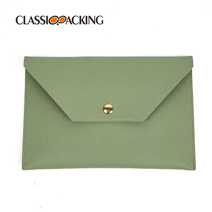 New Simple Large Capacity Envelope Bag Mobile Phone Lipstick Double Side Leather Carry On Bag Female Makeup Brush Storage Bag Brush Bag - eZthings USA WE SORT ALL THE CRAZIEST GADGETS, GIZMOS, TOYS & TECHNOLOGY, SO YOU DON'T HAVE TO.