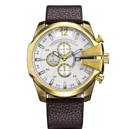 Cagarny Military Watches Men's Quartz Watch Leather Watchband Sports Wristwatches - eZthings USA WE SORT ALL THE CRAZIEST GADGETS, GIZMOS, TOYS & TECHNOLOGY, SO YOU DON'T HAVE TO.