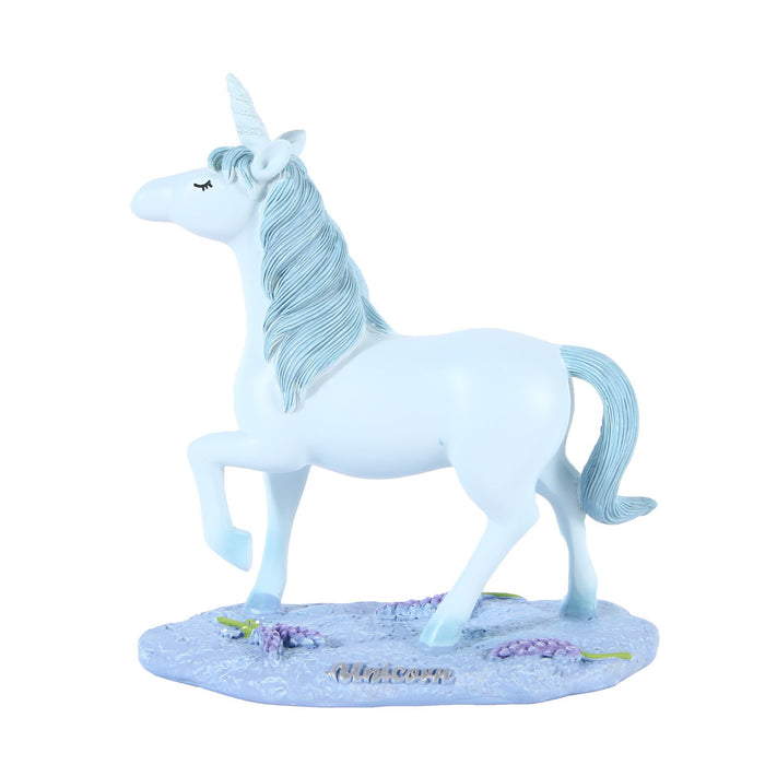 Blue unicorn resin handicraft pony ornament - eZthings USA WE SORT ALL THE CRAZIEST GADGETS, GIZMOS, TOYS & TECHNOLOGY, SO YOU DON'T HAVE TO.