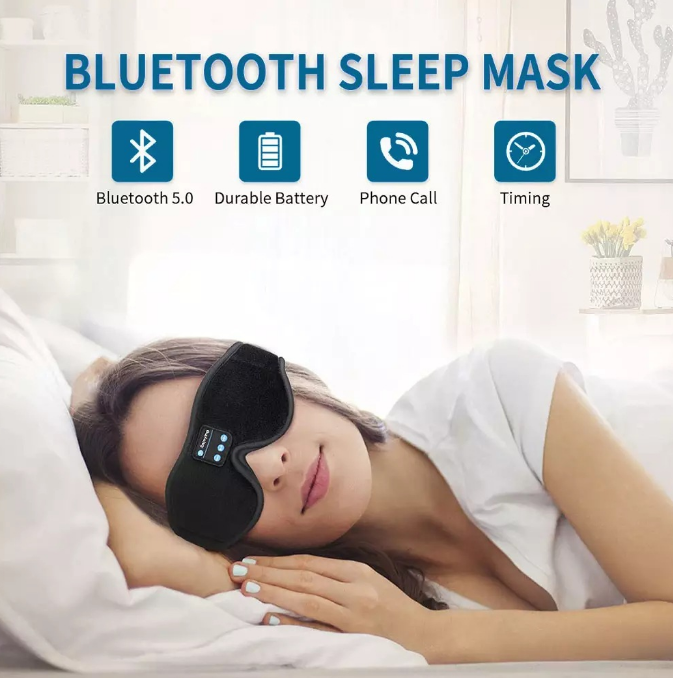 eThings 3D Bluetooth Eye Mask Headset Wireless Music Bluetooth Eye Mask New Sleep Bluetooth Eye Mask Stereo - eZthings USA WE SORT ALL THE CRAZIEST GADGETS, GIZMOS, TOYS & TECHNOLOGY, SO YOU DON'T HAVE TO.