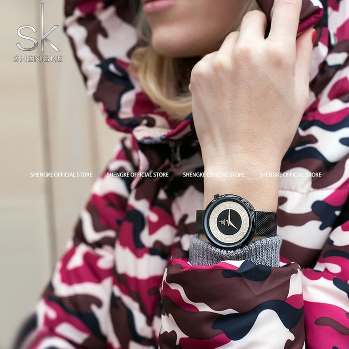 Female Watch Women Metal Mesh Fashion Clock Vintage Design Ladies Watch - eZthings USA WE SORT ALL THE CRAZIEST GADGETS, GIZMOS, TOYS & TECHNOLOGY, SO YOU DON'T HAVE TO.