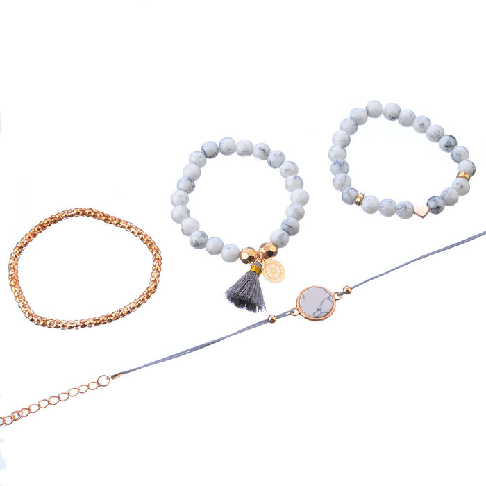 Bohemian Handmade Weave Heart Long Tassel Bracelet Sets Women  New Grey Rope Chain Bracelets Jewelry Christmas Gift - eZthings USA WE SORT ALL THE CRAZIEST GADGETS, GIZMOS, TOYS & TECHNOLOGY, SO YOU DON'T HAVE TO.