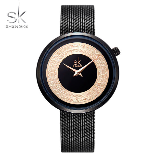 Female Watch Women Metal Mesh Fashion Clock Vintage Design Ladies Watch - eZthings USA WE SORT ALL THE CRAZIEST GADGETS, GIZMOS, TOYS & TECHNOLOGY, SO YOU DON'T HAVE TO.