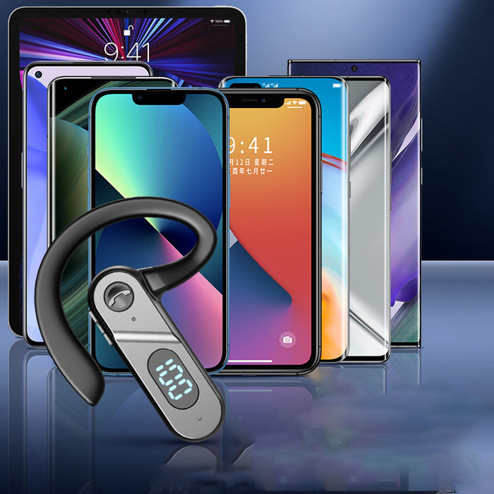 eThings V28 Ear-Mounted Bluetooth Headset Business Digital Display 5.2 Sports Running Outdoor Car - eZthings USA WE SORT ALL THE CRAZIEST GADGETS, GIZMOS, TOYS & TECHNOLOGY, SO YOU DON'T HAVE TO.