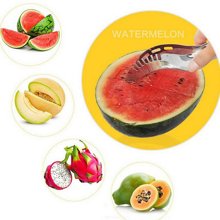 Stainless Steel Watermelon Slicer Corer Server Melon Smart Slicer Knife For Watermelon Cantaloupe Fruit Slicer kitchen Gadgets - eZthings USA WE SORT ALL THE CRAZIEST GADGETS, GIZMOS, TOYS & TECHNOLOGY, SO YOU DON'T HAVE TO.