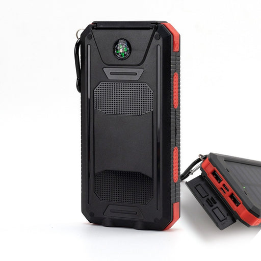 eThings Strong waterproof solar mobile power supply 20000mah Compass mobile phone solar power bank - eZthings USA WE SORT ALL THE CRAZIEST GADGETS, GIZMOS, TOYS & TECHNOLOGY, SO YOU DON'T HAVE TO.