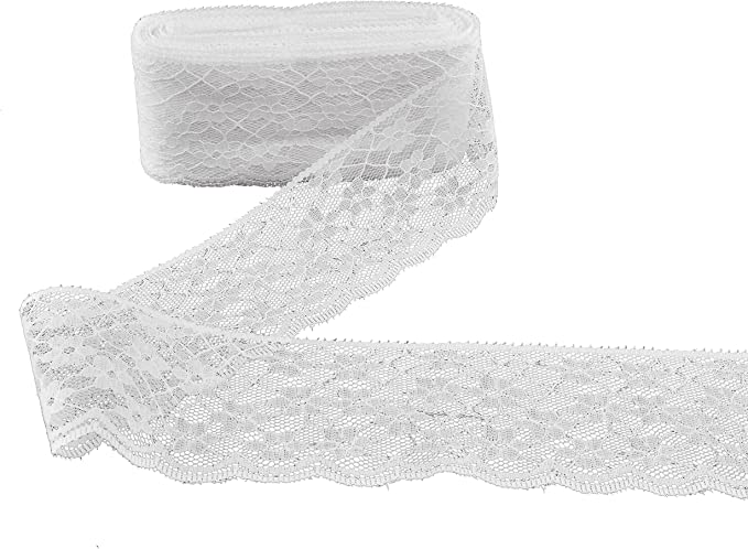 Designer Decorating Embroidered Lace and Trims for Sewing and DIY Craft Projects (10 Yard, Wedding White (2" Width))     eZthings® Designer Decorating Embroidered Lace and Trims for Sewing and DIY Craft Projects (10 Yard, Wedding White (2" Width)) - eZthings USA WE SORT ALL THE CRAZIEST GADGETS, GIZMOS, TOYS & TECHNOLOGY, SO YOU DON'T HAVE TO.