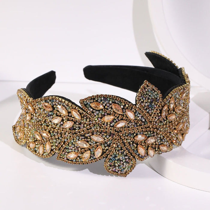 Handmade Heavy Craft Inlaid Water Diamond Rice Ball Head Hoop - eZthings USA WE SORT ALL THE CRAZIEST GADGETS, GIZMOS, TOYS & TECHNOLOGY, SO YOU DON'T HAVE TO.