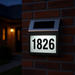 Solar LED Address Sign – Stainless Steel House Number Light with White LEDs, Waterproof, Customizable Numbers & Letters, Auto On/Off, 7.86 x 7.07 Inches - eZthings USA WE SORT ALL THE CRAZIEST GADGETS, GIZMOS, TOYS & TECHNOLOGY, SO YOU DON'T HAVE TO.
