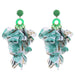 Fashionable handmade fabric floral earrings for women's exaggerated long earrings - eZthings USA WE SORT ALL THE CRAZIEST GADGETS, GIZMOS, TOYS & TECHNOLOGY, SO YOU DON'T HAVE TO.
