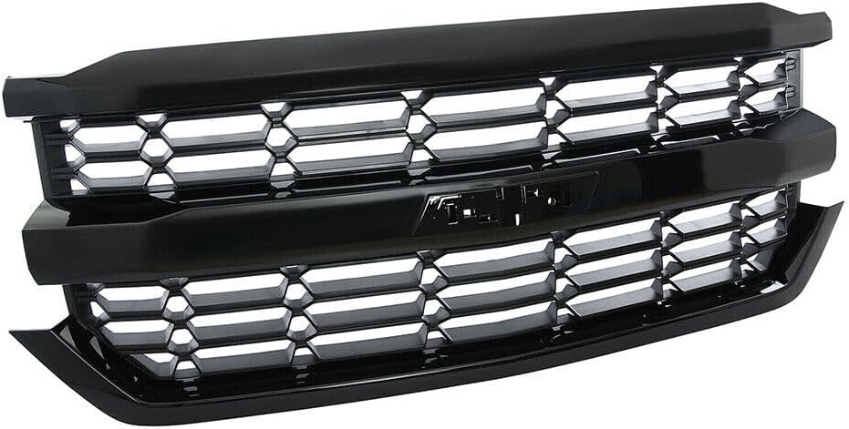 Front Bumper Upper Grille Grill Compatible with Chevrolet Silverado 1500 2016-2018 (Black) - eZthings USA WE SORT ALL THE CRAZIEST GADGETS, GIZMOS, TOYS & TECHNOLOGY, SO YOU DON'T HAVE TO.