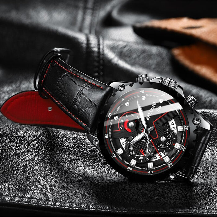 Fashion New Mens Watches BELUSHI Top Brand Luxury Chronograph Full Steel Waterproof Quartz Watch Men Date Sports Clock - eZthings USA WE SORT ALL THE CRAZIEST GADGETS, GIZMOS, TOYS & TECHNOLOGY, SO YOU DON'T HAVE TO.