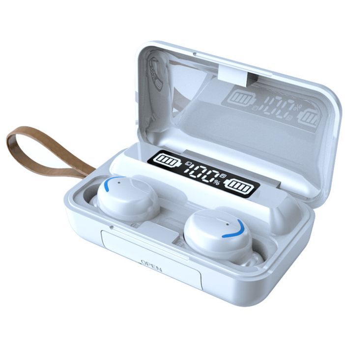 eThings F9-5c Bluetooth headset smiley face F9 Bluetooth headset TWS wireless headset touch digital display