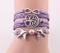 Fashion Infinity Tree flying birds charm Imitation Pearl Leather braid women wrap bracelet Bracelets & Bangles for women jewelry - eZthings USA WE SORT ALL THE CRAZIEST GADGETS, GIZMOS, TOYS & TECHNOLOGY, SO YOU DON'T HAVE TO.