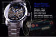 Winner Blue Ocean Fashion Casual Designer Stainless Steel Men Skeleton Watch Mens Watches Top Brand Luxury Automatic Watch Clock - eZthings USA WE SORT ALL THE CRAZIEST GADGETS, GIZMOS, TOYS & TECHNOLOGY, SO YOU DON'T HAVE TO.