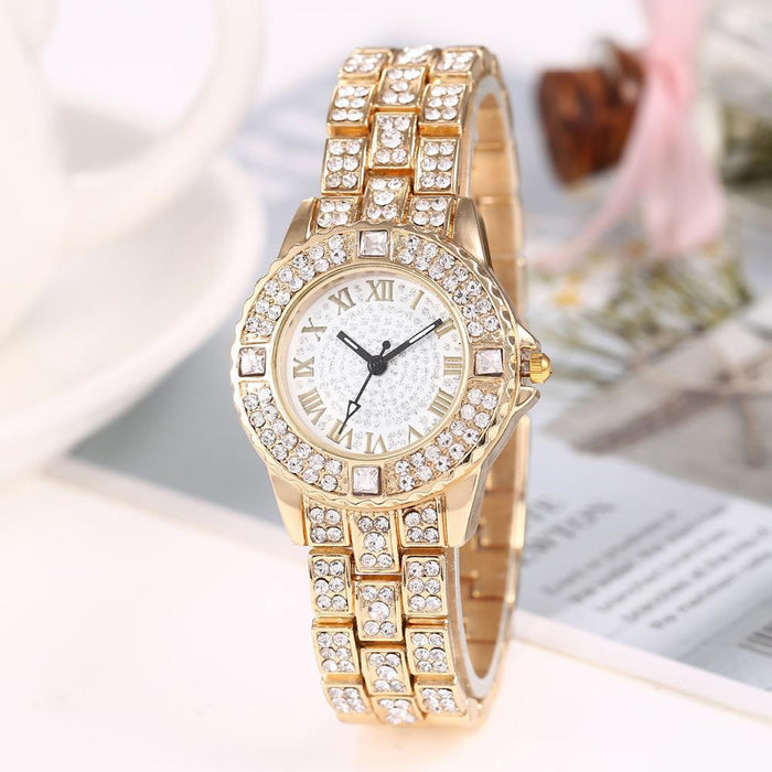 Correa de acero Gypsophila BS Net Red Watch DS Disi Ladies Diamond Watch para mujer 