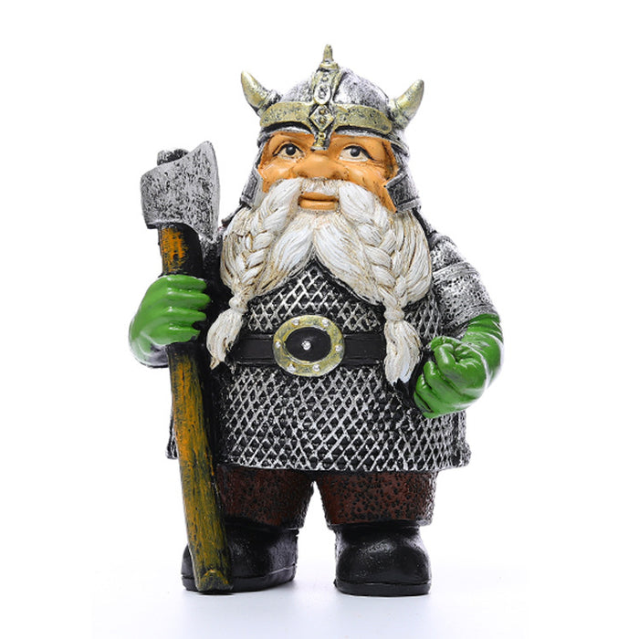 Viking Dwarf Dwarf Goblin Victor Take Axe Take Hammer Garden Resin Crafts Ornaments - eZthings USA WE SORT ALL THE CRAZIEST GADGETS, GIZMOS, TOYS & TECHNOLOGY, SO YOU DON'T HAVE TO.