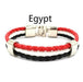 National Flag Leather Bracelets Sports Football Fans Jewelry - eZthings USA WE SORT ALL THE CRAZIEST GADGETS, GIZMOS, TOYS & TECHNOLOGY, SO YOU DON'T HAVE TO.