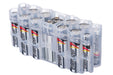 A9 Pack Battery Caddy (Clear) - eZthings USA WE SORT ALL THE CRAZIEST GADGETS, GIZMOS, TOYS & TECHNOLOGY, SO YOU DON'T HAVE TO.