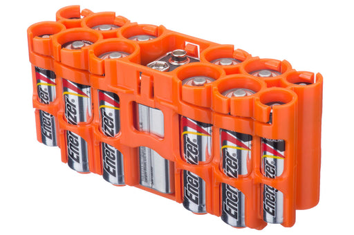 A9 Pack Battery Caddy (Orange) - eZthings USA WE SORT ALL THE CRAZIEST GADGETS, GIZMOS, TOYS & TECHNOLOGY, SO YOU DON'T HAVE TO.