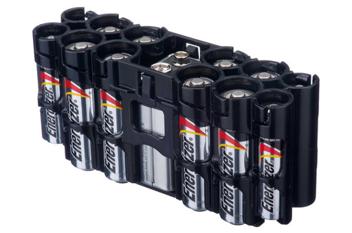 A9 Pack Battery Caddy (Tuxedo Black) - eZthings USA WE SORT ALL THE CRAZIEST GADGETS, GIZMOS, TOYS & TECHNOLOGY, SO YOU DON'T HAVE TO.