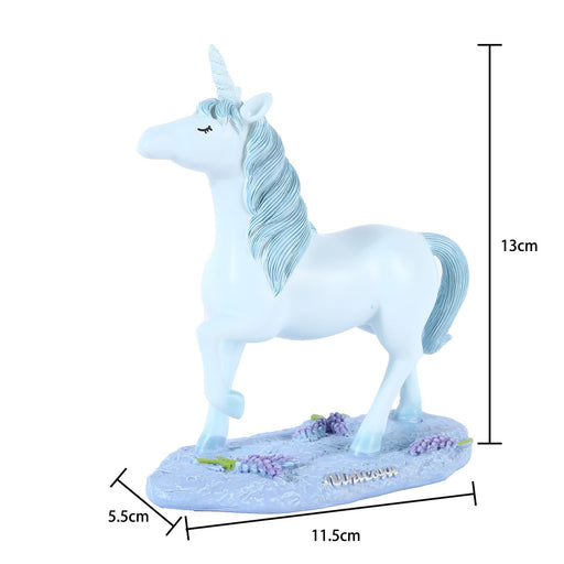 Blue unicorn resin handicraft pony ornament - eZthings USA WE SORT ALL THE CRAZIEST GADGETS, GIZMOS, TOYS & TECHNOLOGY, SO YOU DON'T HAVE TO.