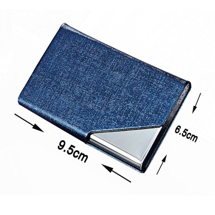Itapkris Business ID Credit Card Holder For Women Men Fashion Brand Metal Aluminum Card Case PU Leather Porte Carte - eZthings USA WE SORT ALL THE CRAZIEST GADGETS, GIZMOS, TOYS & TECHNOLOGY, SO YOU DON'T HAVE TO.