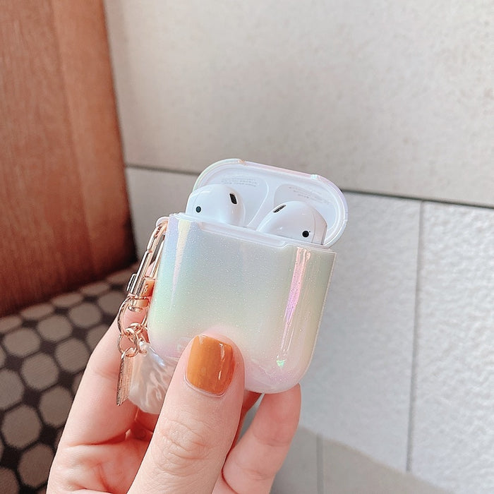 eThings 3D Love Pearl Shell Keychain Water Drop Rainbow Hard Headphone Earphone case for apple airpods 1 2 3 pro Wireless Headset cover - eZthings USA WE SORT ALL THE CRAZIEST GADGETS, GIZMOS, TOYS & TECHNOLOGY, SO YOU DON'T HAVE TO.