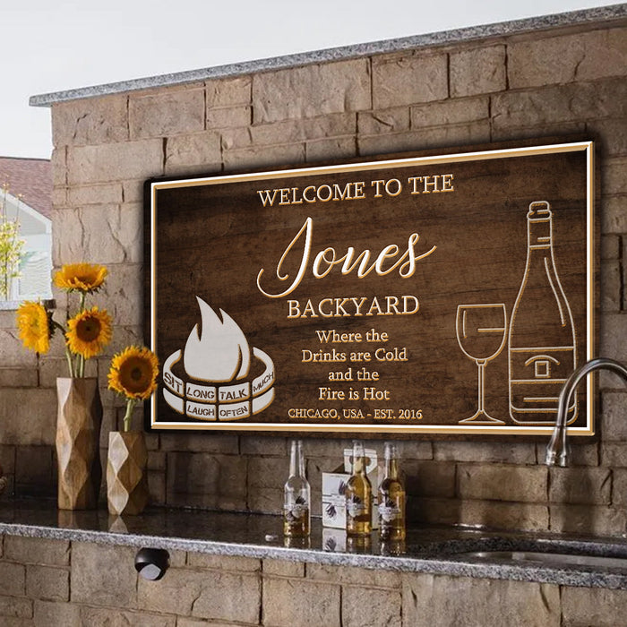 Backyard Sign - eZthings USA WE SORT ALL THE CRAZIEST GADGETS, GIZMOS, TOYS & TECHNOLOGY, SO YOU DON'T HAVE TO.