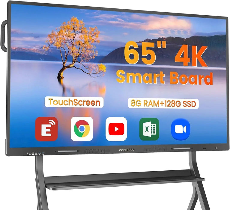 REHISK COOLHOOD 65" 4K Smart Whiteboard (Touchscreen, Android 13, Wireless Sharing, App Ecosystem) - eZthings USA WE SORT ALL THE CRAZIEST GADGETS, GIZMOS, TOYS & TECHNOLOGY, SO YOU DON'T HAVE TO.