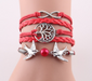 Fashion Infinity Tree flying birds charm Imitation Pearl Leather braid women wrap bracelet Bracelets & Bangles for women jewelry - eZthings USA WE SORT ALL THE CRAZIEST GADGETS, GIZMOS, TOYS & TECHNOLOGY, SO YOU DON'T HAVE TO.