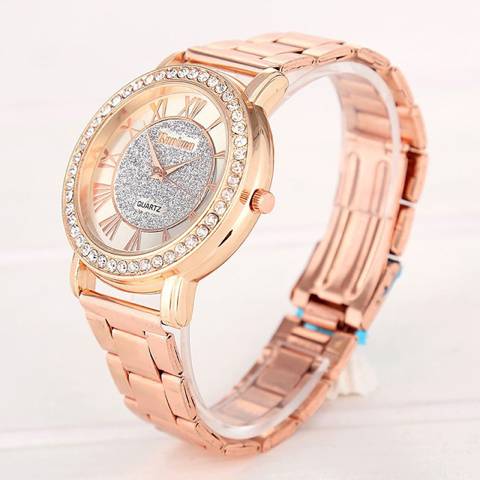 Sale Silver Gold Watch Women Luxury Brand Hot Sale Ladies Wristwatches Gifts For Girl Full Stainless Steel Rhinestone Quartz Watch - eZthings USA WE SORT ALL THE CRAZIEST GADGETS, GIZMOS, TOYS & TECHNOLOGY, SO YOU DON'T HAVE TO.