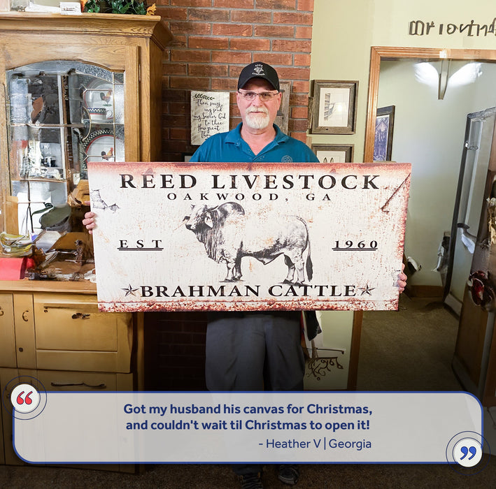 Brahman Cattle Sign - eZthings USA WE SORT ALL THE CRAZIEST GADGETS, GIZMOS, TOYS & TECHNOLOGY, SO YOU DON'T HAVE TO.