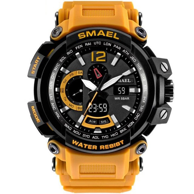 SMAEL 1702 Top Brand Luxury Sport Watch Men Digital Watches 5Bar Waterproof Military Dual Display Wristwatches Relogio Masculino - eZthings USA WE SORT ALL THE CRAZIEST GADGETS, GIZMOS, TOYS & TECHNOLOGY, SO YOU DON'T HAVE TO.