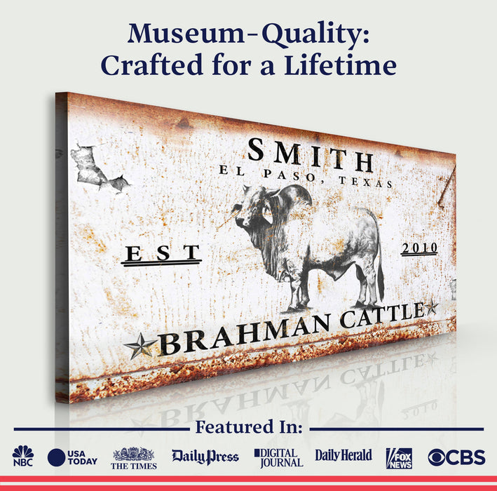 Brahman Cattle Sign - eZthings USA WE SORT ALL THE CRAZIEST GADGETS, GIZMOS, TOYS & TECHNOLOGY, SO YOU DON'T HAVE TO.