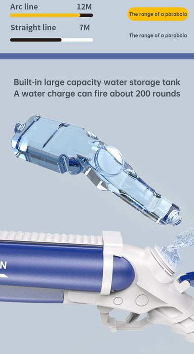 Double tube electric water gun outdoor water play and war toy - eZthings USA WE SORT ALL THE CRAZIEST GADGETS, GIZMOS, TOYS & TECHNOLOGY, SO YOU DON'T HAVE TO.