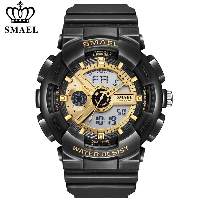 SMAEL 8026 Top Brand Men's Watches Luxury LED Sport Waterproof Military Watch Men Casual Digital Chronograph Clock Relogios Masculino - eZthings USA WE SORT ALL THE CRAZIEST GADGETS, GIZMOS, TOYS & TECHNOLOGY, SO YOU DON'T HAVE TO.