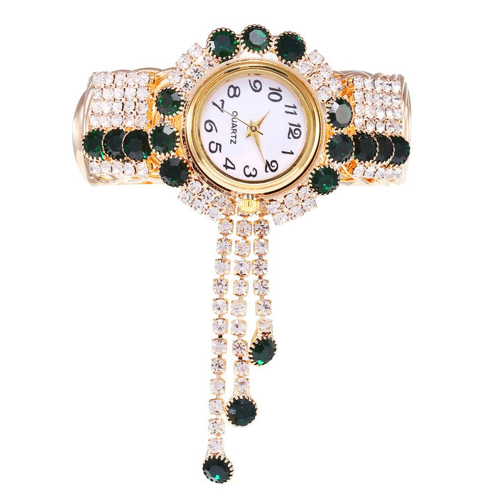 New Fashion Women's Full Diamond Alloy Fashion Watch Creative Tassel Quartz Bracelet Watch Women's Style - eZthings USA WE SORT ALL THE CRAZIEST GADGETS, GIZMOS, TOYS & TECHNOLOGY, SO YOU DON'T HAVE TO.