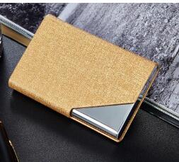Itapkris Business ID Credit Card Holder For Women Men Fashion Brand Metal Aluminum Card Case PU Leather Porte Carte - eZthings USA WE SORT ALL THE CRAZIEST GADGETS, GIZMOS, TOYS & TECHNOLOGY, SO YOU DON'T HAVE TO.