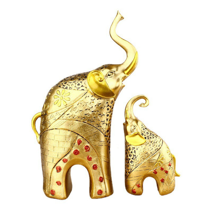 Resin Crafts European Style Couple Elephant Living Room Home Decoration Wine Cabinet Study Decoration Wedding Gift - eZthings USA WE SORT ALL THE CRAZIEST GADGETS, GIZMOS, TOYS & TECHNOLOGY, SO YOU DON'T HAVE TO.