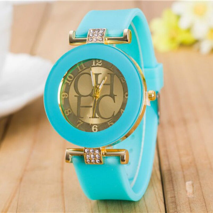 New simple leather Brand Geneva Casual Quartz Watch Women Crystal Silicone Watches Relogio Feminino Wrist Watch - eZthings USA WE SORT ALL THE CRAZIEST GADGETS, GIZMOS, TOYS & TECHNOLOGY, SO YOU DON'T HAVE TO.