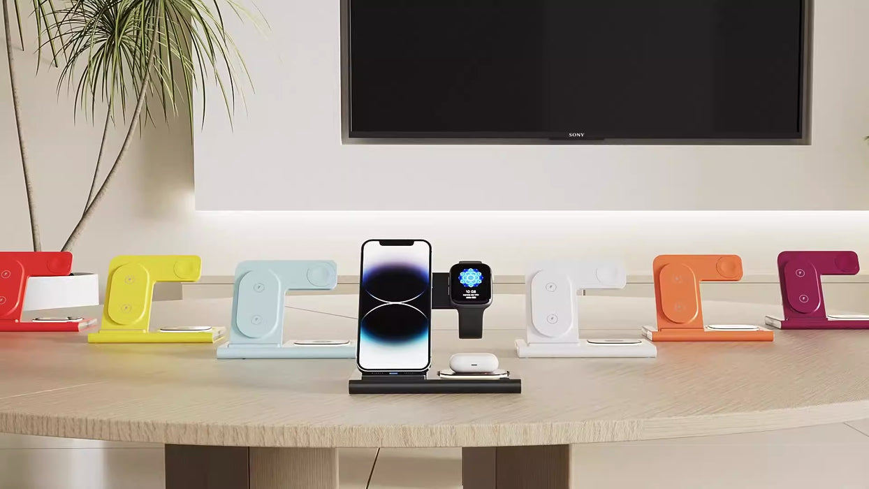 eThings 3 in 1 wireless charger supports fast charging and multifunctional wireless charging - eZthings USA WE SORT ALL THE CRAZIEST GADGETS, GIZMOS, TOYS & TECHNOLOGY, SO YOU DON'T HAVE TO.