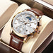 Lige Men's Quartz Watch Multifunction Chronograph Moon Phase Quartz Movement Waterproof Watch - eZthings USA WE SORT ALL THE CRAZIEST GADGETS, GIZMOS, TOYS & TECHNOLOGY, SO YOU DON'T HAVE TO.