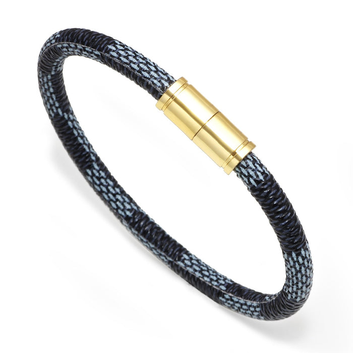 Leather Bracelets for Men and Women Jewelry Stainless Steel Magnetic Clasp Bracelets - eZthings USA WE SORT ALL THE CRAZIEST GADGETS, GIZMOS, TOYS & TECHNOLOGY, SO YOU DON'T HAVE TO.