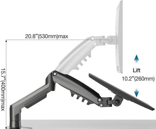 Rehisk Dual Monitor Mount for 15-32 Inch Screens - F160 - eZthings USA WE SORT ALL THE CRAZIEST GADGETS, GIZMOS, TOYS & TECHNOLOGY, SO YOU DON'T HAVE TO.